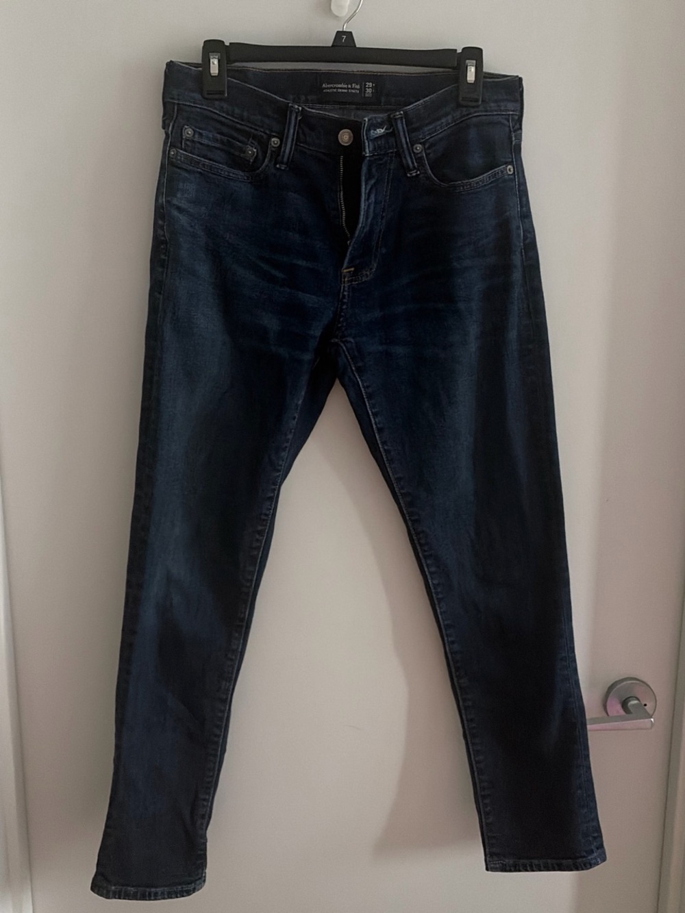 Abercrombie & Fitch Men's Skinny Jeans in Dark Indigo